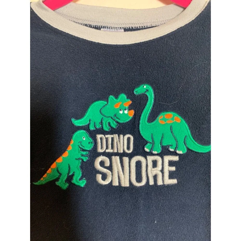 Healthtex Long Sleeve Sleep Shirt Dinosaur Shirt Blue Toddler Boys Size 2T